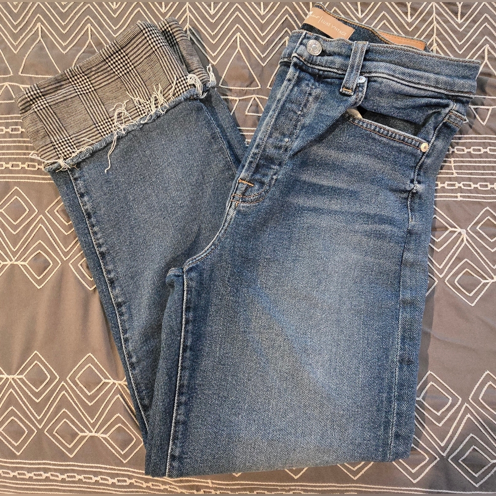 7 For All Mankind Luxe Vintage Slim Boyfriend Cropped Style Size 29 - Picture 1 of 12